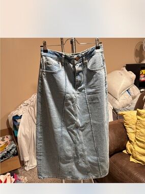 Pilcro Light Blue Denim Skirt